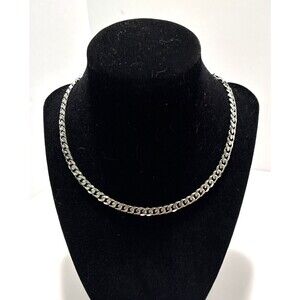 Dalmata Silvertone Chain Necklace